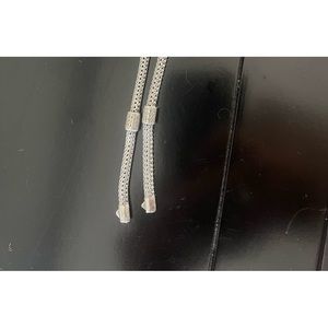 John Hardy 4 station diamond bracelet and 4 station black sapphire bracelet